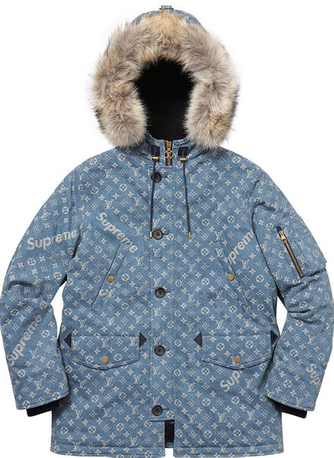 supreme x louis vuitton winter jacket|Louis Vuitton supreme foulard.